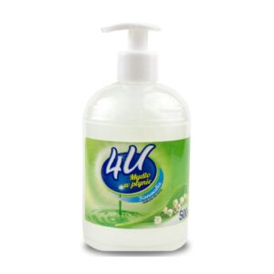 4U Mydło w płynie konwalia białe z pompką, 500ml