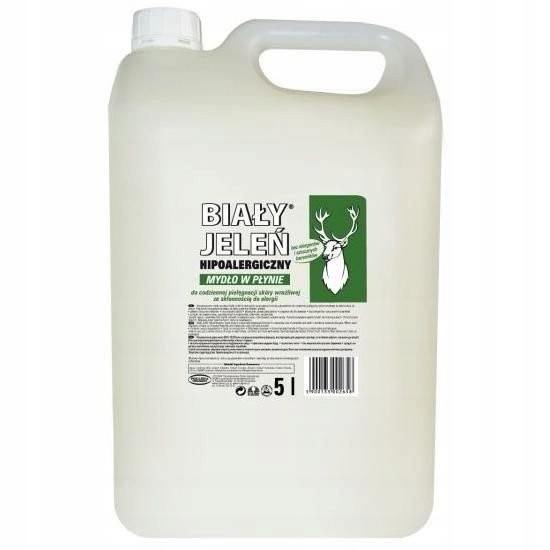 BIAŁY JELEŃ Mydło w płynie kanister 5L