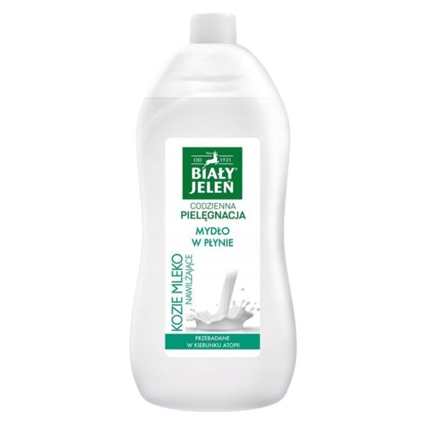 BIAŁY JELEŃ Mydło w płynie kozie mleko zapas 1000ml